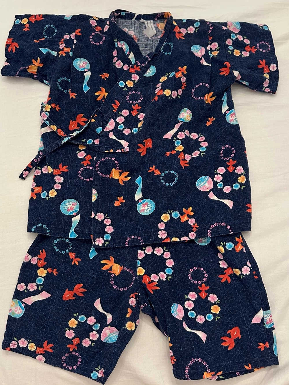4/5T toddler kids girls Japanese Kimono-Style /Jinbei 100% cotton